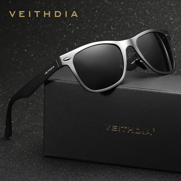 VEITHDIA Brand Unisex Aluminum Square Men's Polarized.