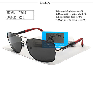 OLEY Brand Polarized Sunglasses Men.