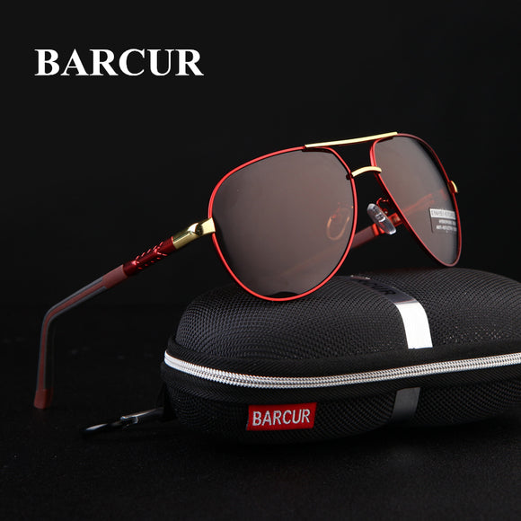 BARCUR 2018 Aluminum Magnesium Men's Sunglasses Polarized Men.