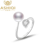 Natural pearl Silver Rings