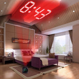 LCD Projection LED Display Time Digital Alarm Clock