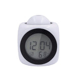 LCD Projection LED Display Time Digital Alarm Clock