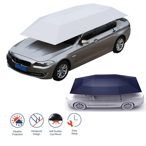 Semi-automatic Outdoor Car Vehicle Tent Umbrella Sunshade Roof Cover Anti-UV Kit Car Umbrella  Sun Shade