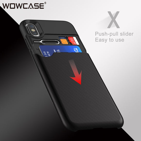 For iPhone X Case with Credit Card Slot