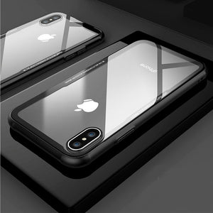 Tempered Glass Phone Case for iPhone X