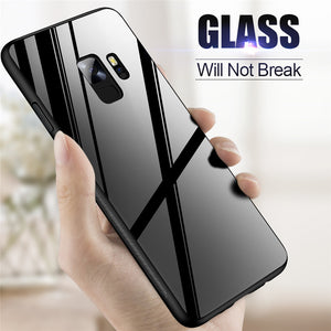 Back Glass Cover Case For Samsung Galaxy S9 S8 Plus