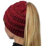 Ponytail Beanie Winter Hats