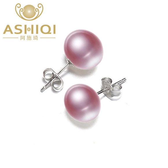 Real Natural Pearl Stud earrings